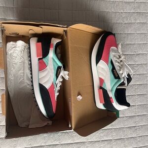 Puma Future Rider Sneakers with Black and Pink